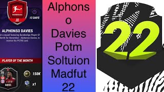 Alphonso Davies Bundesliga Potm Sbc Solution MADFUT 22 [upl. by Alvita]