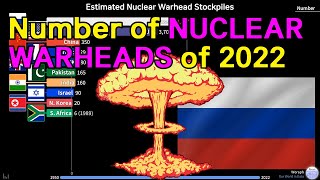 Estimated Nuclear Warhead Stockpiles 19502022 [upl. by Marvel]