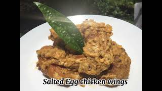 SALTED EGG CHICKEN WINGS RECIPE [upl. by Gill489]