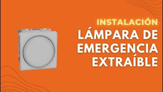 Instalación Lámpara 🔦 de emergencia extraíble Living Light Bticino [upl. by Arikal]