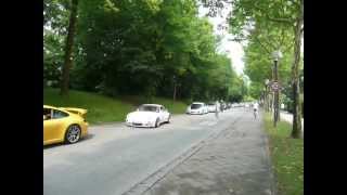 Porsche traffic jam  997 GT3  965 Turbo and lots more [upl. by Thomson]