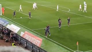 Trent AlexanderArnolds freekick goal vs Finland from a tribune angle  31 win  Nations League [upl. by Ahmad]