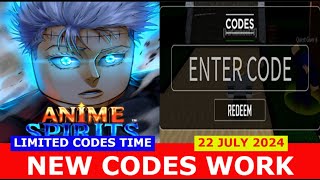 NEW CODES REVIVED GOJO  3X Anime Spirits ROBLOX  JULY 22 2024  LIMITED CODES TIME [upl. by Day]