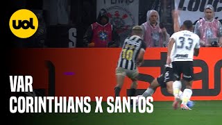 CORINTHIANS X SANTOS CBF DIVULGA ÁUDIO DO VAR EM PÊNALTI CONFIRA [upl. by Adah]