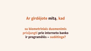 Biometrinis prisijungimas – ir „Swedbank“ programėlėje ir interneto banke [upl. by Hamo718]