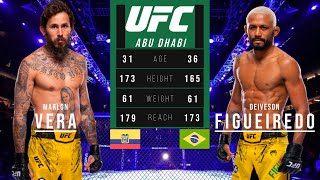 MARLON VERA vs DEIVESON FIGUEIREDO FULL FIGHT UFC ABU DHABI [upl. by Eirrod]