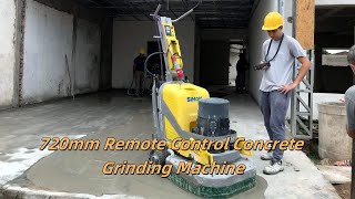 720mm Integrated gearbox remote control concrete grinding machine [upl. by Tdnaltroc]