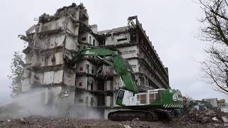 Caterpillar 385C excavator with STC triple boom  Beelen Sloopwerken [upl. by Rizzo]