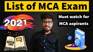 MCA Entrance exam for 2021  List of MCA entrance test 2021 [upl. by Prasad]