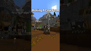 The Easiest Cow Farm In Minecraft shorts minecraft gaming [upl. by Eissahc594]