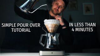 How To Make Pour Over Coffee  SIMPLE V60 Brew Tutorial [upl. by Magdau39]