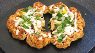 Cauliflower steak in the oven Very tasty and easy [upl. by Magdalen]