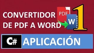 Convertidor de archivos pdf a word con C  Parte 1Interfaz gráfica Fácil rápido y efectivo [upl. by Aiblis745]