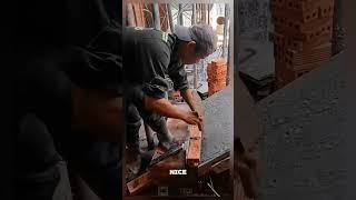 Creative tool for brick stair work Satisfying jobs and machinery in the world satisfying shorts [upl. by Niloc202]