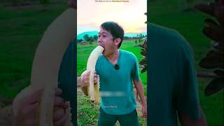 Bananas size brings smile on girl face  shortvideo [upl. by Danella829]