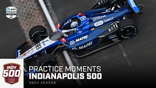 Top moments from opening practice for 2024 Indianapolis 500  Extended Highlights  INDYCAR [upl. by Finnegan]