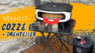 Erste Pizza im Cozze 17quot Pizzaofen mit elektrischem Pizzastein Drehteller im Test  deutsch [upl. by Yrahcaz]