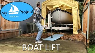 3 Boat Lift Remove Trailer DIY Boat Stands [upl. by Noelani]