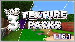 🔥TOP 3 TEXTURE PACK PARA MINECRAFT 116  1165🔥 [upl. by Ahsiened]