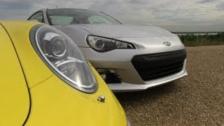 2013 Subaru BRZ vs Porsche 911 Carrera S Mile High Mashup Review [upl. by Shaylyn]