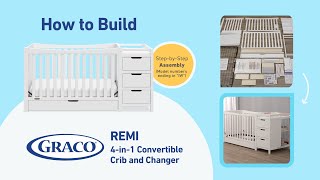 HOW TO BUILD Graco Remi Convertible Crib amp Changer  Assembly Video for Model Number quotIWquot [upl. by Asaret734]