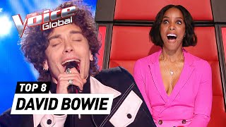 Phenomenal DAVID BOWIE Blind Auditions on The Voice [upl. by Ciaphus]