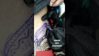 How to do tattoo line easily 🤯tattoo design line linearttattoo teacher [upl. by Ayiram]