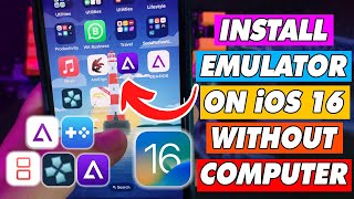 How to Install Delta GBA4iOS iNDS PSP Emulator on iOS 16 No Jailbreak [upl. by Eliott]