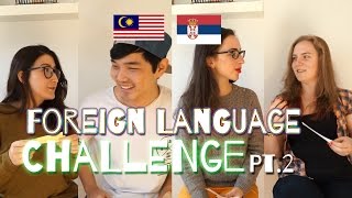 Reading in Serbian amp Malay  Foreign Language Challenge [upl. by Kehr924]