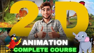 2D Animation Complete Course For Beginners 2024  Phone Pr Cartoon Banao Ab animation [upl. by Satsoc]