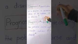 Difference between diagnosis and prognosis  prognosis  Diagnosis  General anatomy clinical terms [upl. by Demodena]