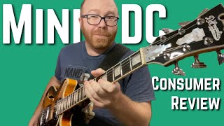 DAngelico Premier Mini DC Sweetwater Exclusive w Seymour Duncan SH2n SH4 Pickups Consumer Review [upl. by Sudnor]