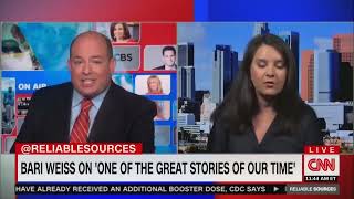 Bari Weiss confronts Brian Stelter  The World Has Gone Mad [upl. by Nyvar233]