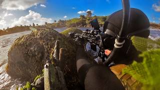 Terrifying Moments at Airsoft Game in Puerto Rico [upl. by Aihsakal987]