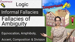 Informal Fallacies of Ambiguity Equivocation Amphiboly Accent Composition amp Division [upl. by Dorfman]