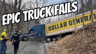 EPIC TRUCK FAILS amp BAD DRIVERS  Vol 7 [upl. by Ydualc]