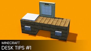 Minecraft Building Tips For Beginners Desks [upl. by Solegna34]