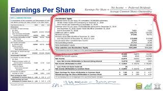 Financial Statement Analysis Earnings Per Share [upl. by Danyluk]