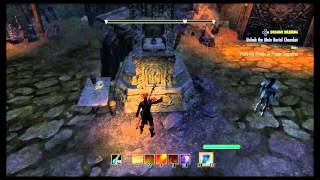 ESO Draugr Dilemma quest Unlock the Burial Chamber how to solve puzzle [upl. by Butterfield]