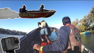 RIDE in a Dinghy Derby race TINNY gopro on motor [upl. by Noslien]