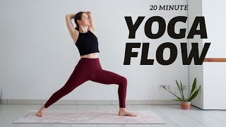 20 min Flow amp Go  Full Body Vinyasa Flow  Yoga with Uliana [upl. by Yetty85]