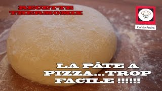 Recette pate a pizza facile et rapide au thermomix tm5 7 [upl. by Ateikan]