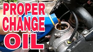 CHANGE OIL  LUBRICANT  YAMAHA MIO SPORTY [upl. by Murat]