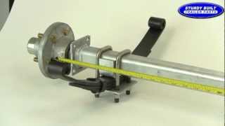 How to Measure an Axle Video from Sturdy Built Trailer Parts [upl. by Tabber]