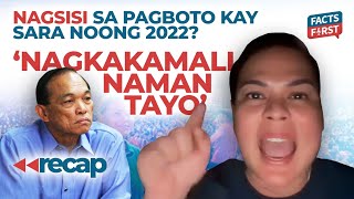 Paalala ng exAFP chief kay Sara Duterte Good manners and right conduct [upl. by Gisser]