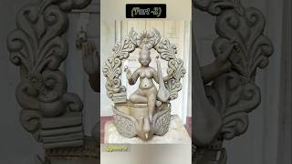 Saraswati murti making part2saraswati murti big round making saraswatimurtimaking 2025shorts [upl. by Nehepts]