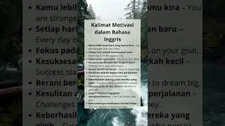 Kalimat motivasi dalam bahasa inggris bahasainggris motivasi kalimat [upl. by Ahsinwad730]