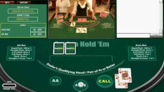 Livedealerorg  Live casino holdem from Playtech [upl. by Akemak]