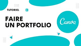 Comment faire un portfolio sur Canva [upl. by Leonid]