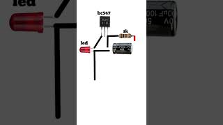 Simple and powerful LED flasher circuit using bC 547 shortsfeed [upl. by Carbo]